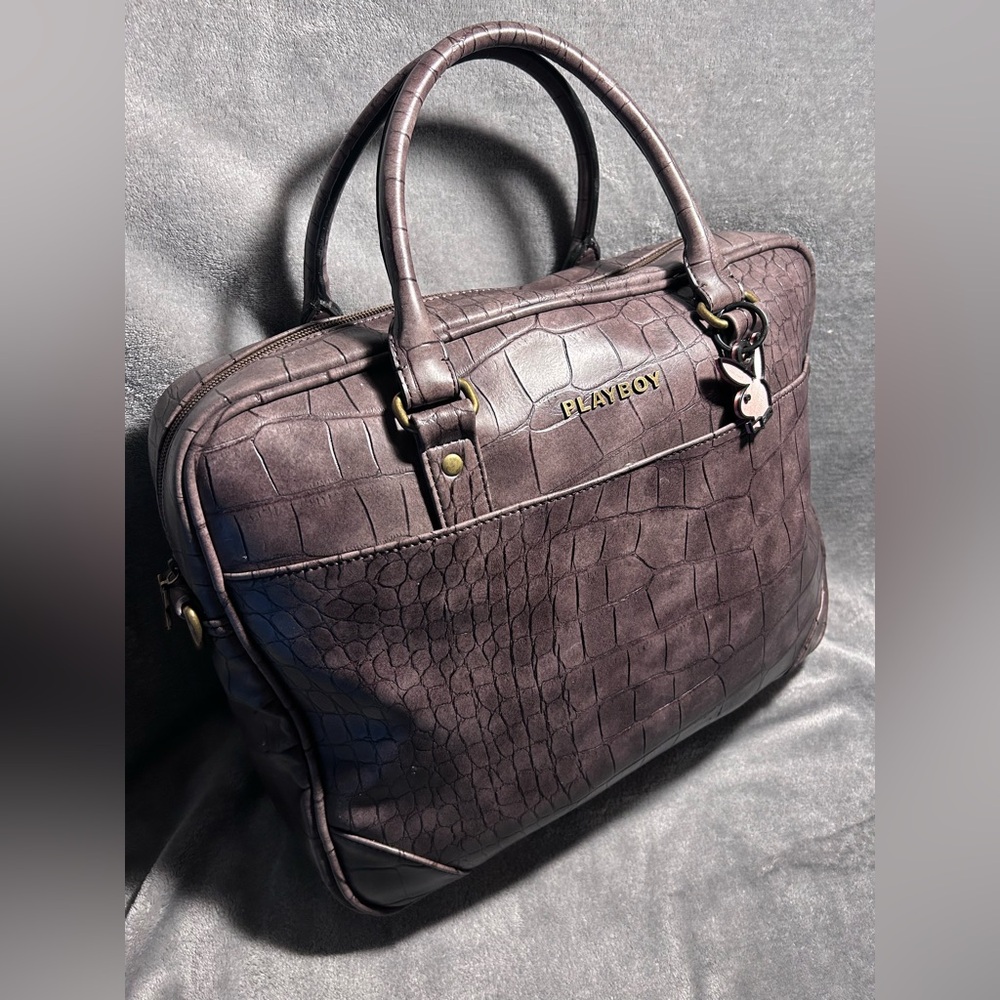 VTG Playboy Faux Embossed Leather Laptop Case - Picture 2 of 13